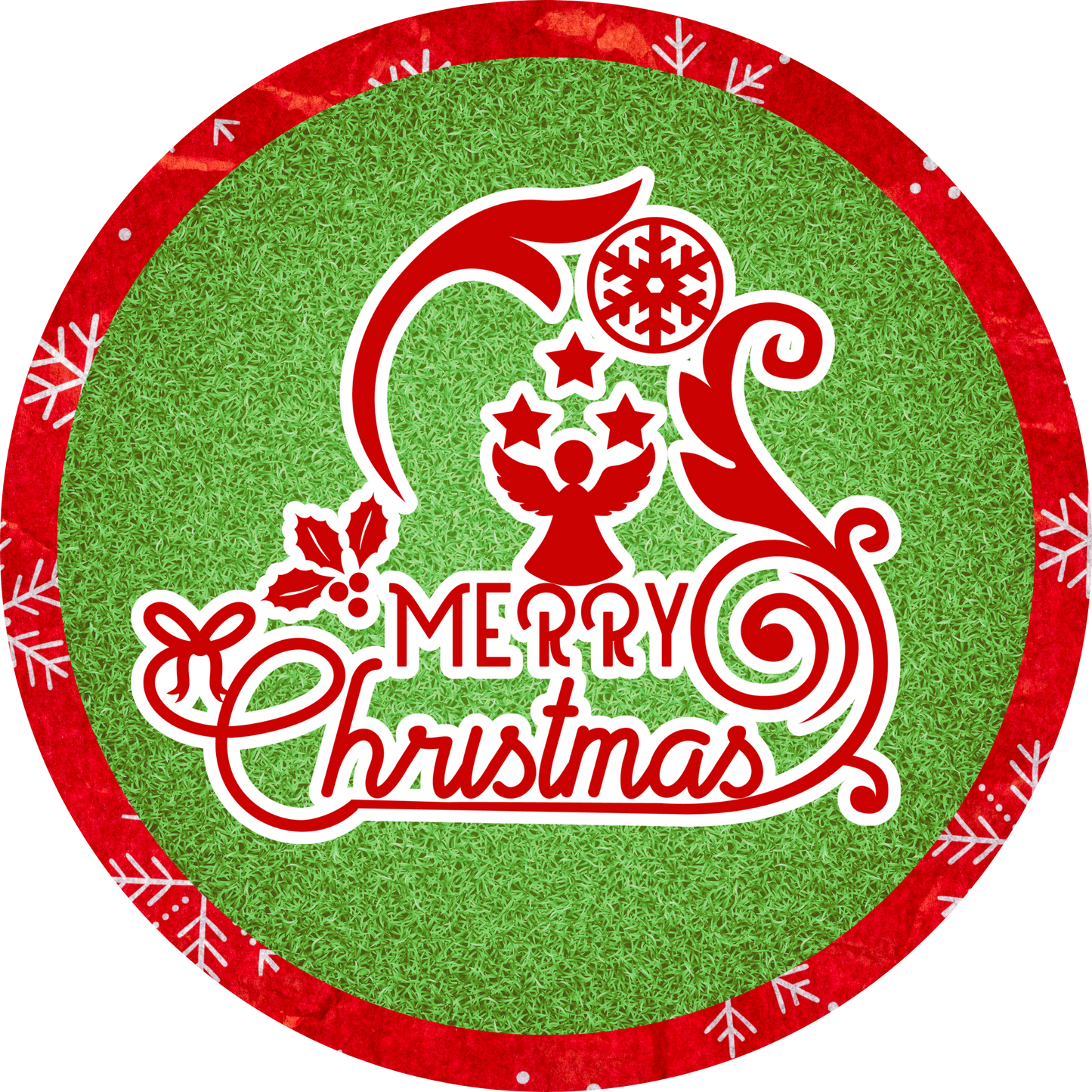 Merry Christmas Cheer Metal / Vinyl Sign - Made in USA