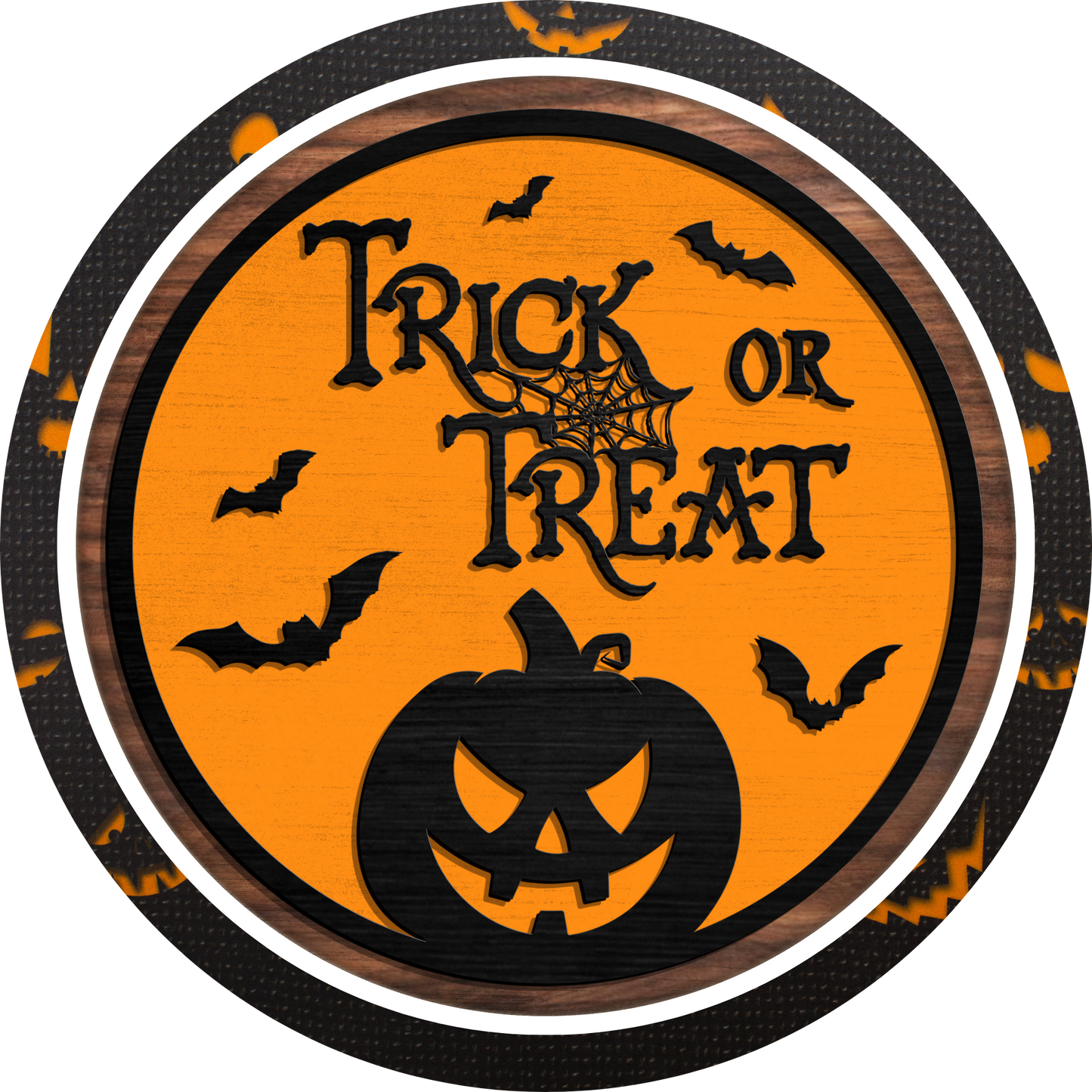 Trick or Treat Metal / Vinyl Sign - Made in USA
