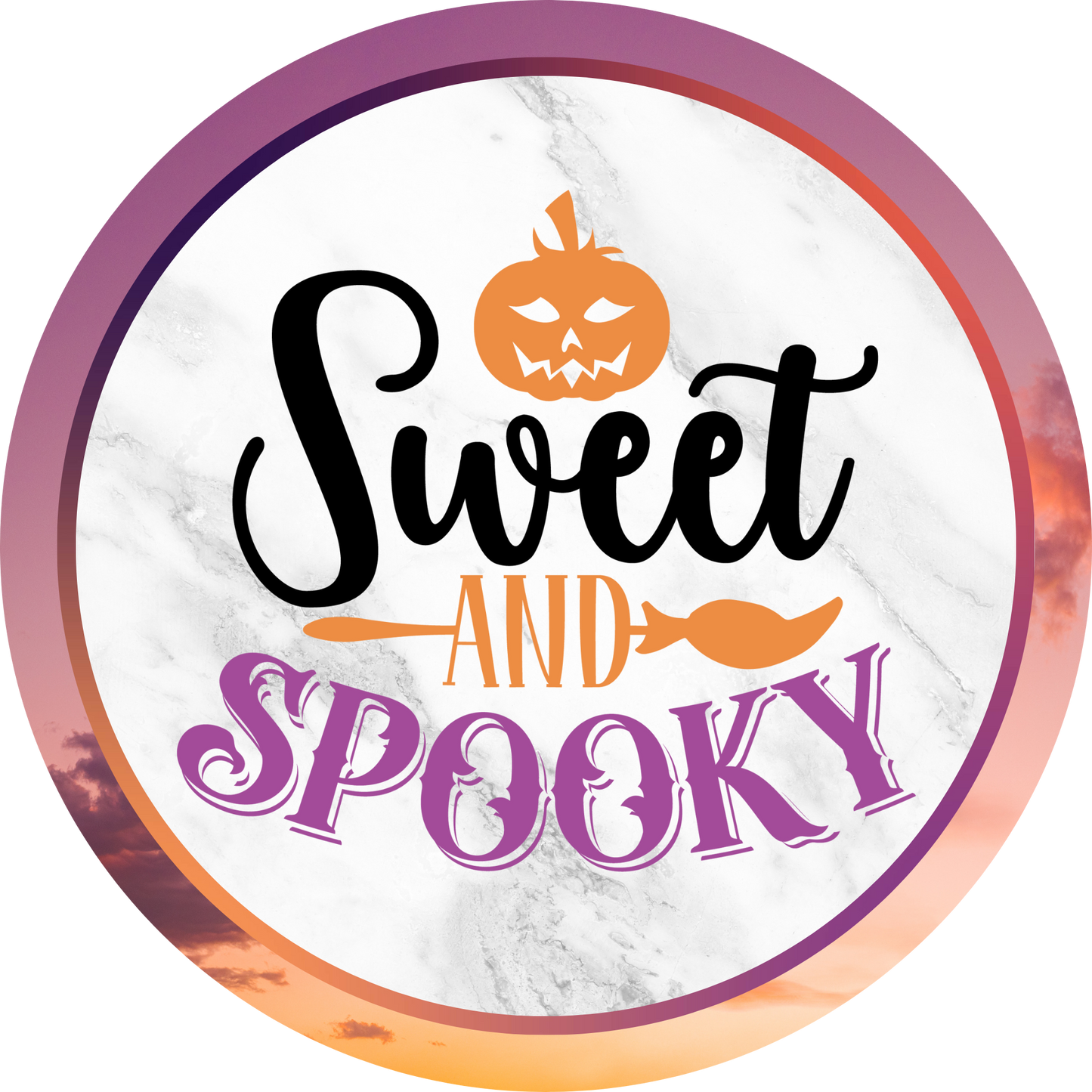 Sweet and Spooky Metal / Vinyl Sign - Made in USA
