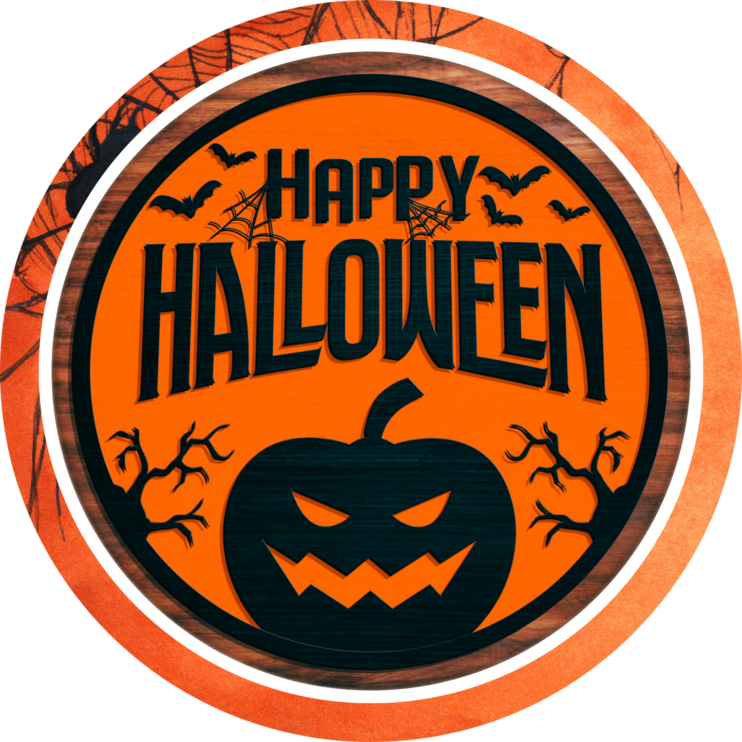 Happy Halloween Metal / Vinyl Sign - Made in USA