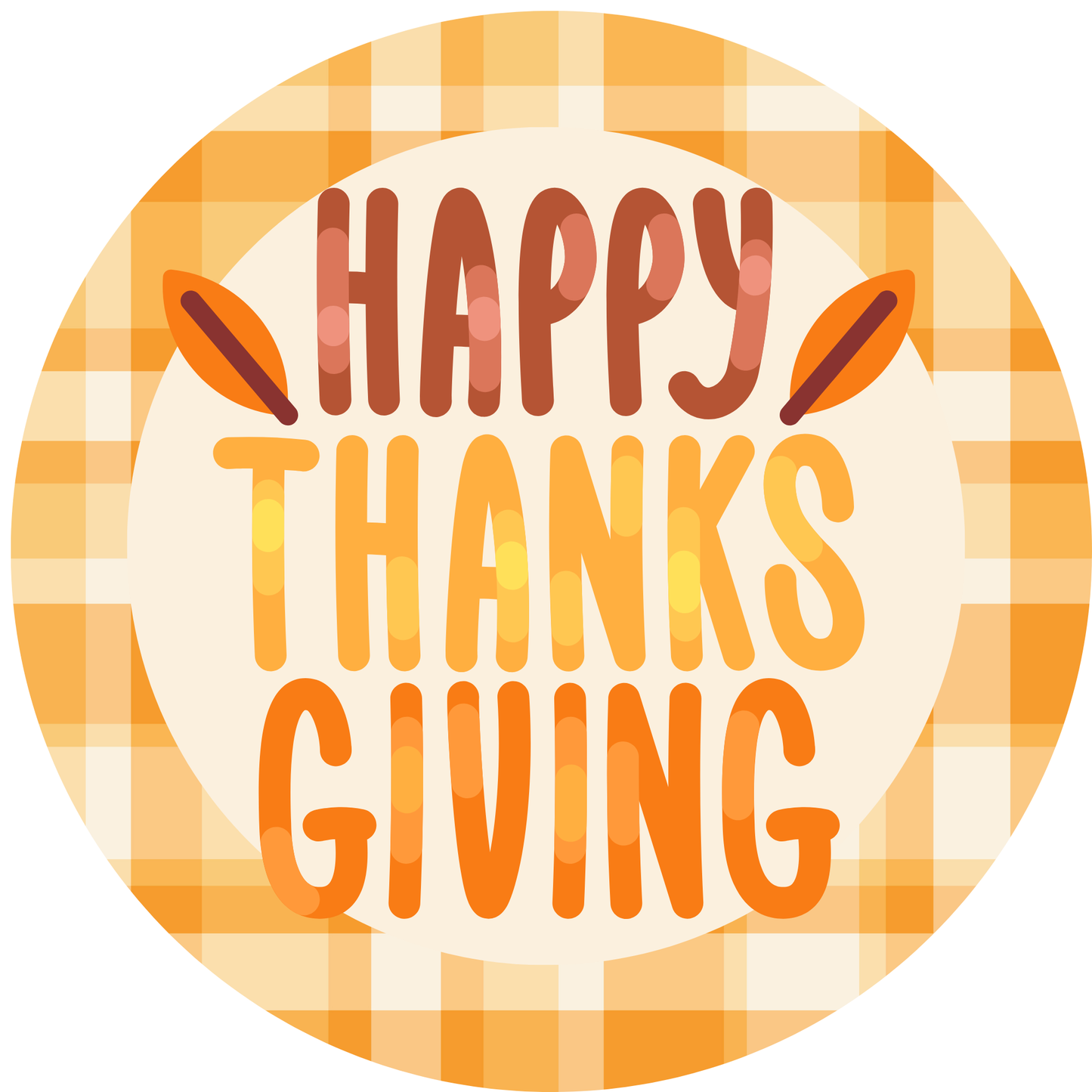 Happy Thanksgiving Metal / Vinyl Sign - Made in USA
