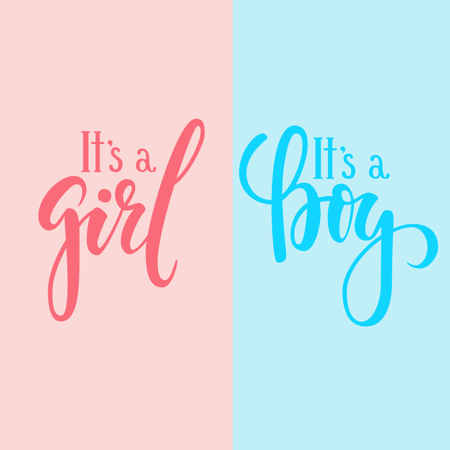 Baby Twins It's a Girl and a Boy Metal Sign - Made in USA