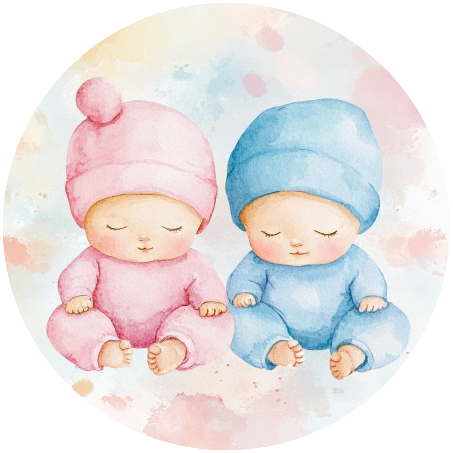 Baby Twins It's a Boy Metal / Vinyl Sign - Made in USA