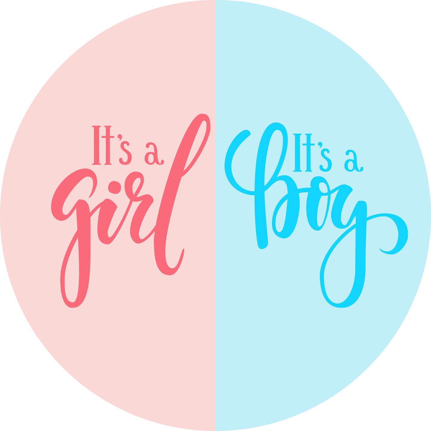 Baby Twins It's a Girl and a Boy Metal / Vinyl Sign - Made in USA