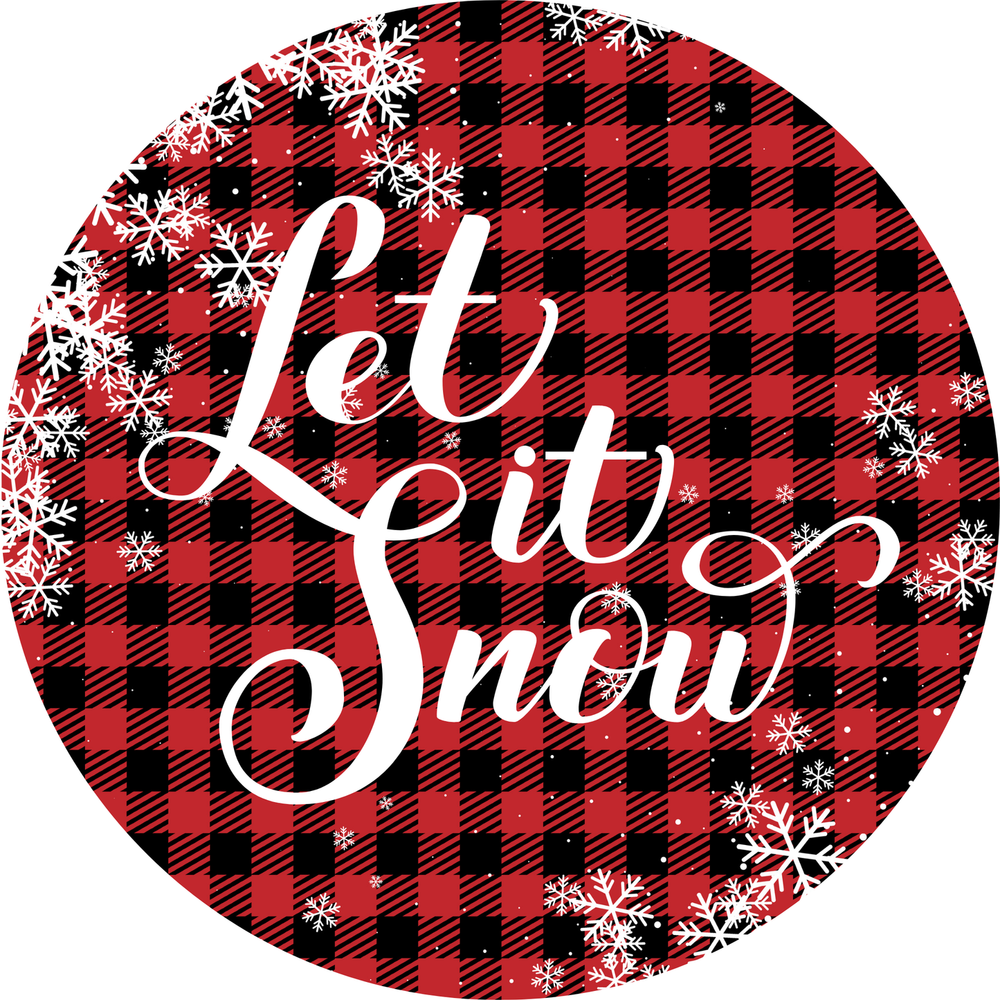 Let It Snow Metal / Vinyl Sign - Made in USA