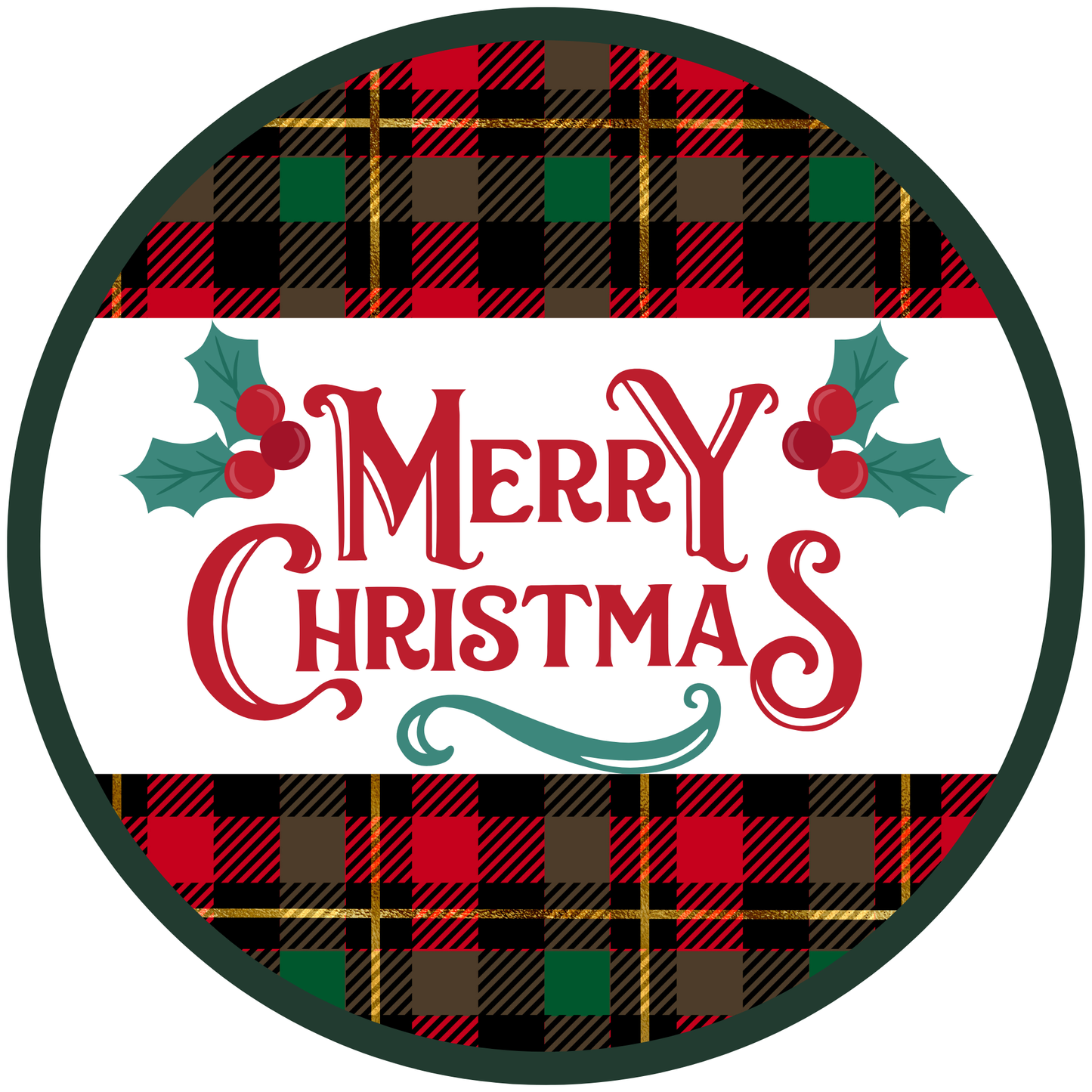 Merry Christmas Metal / Vinyl Sign - Made in USA