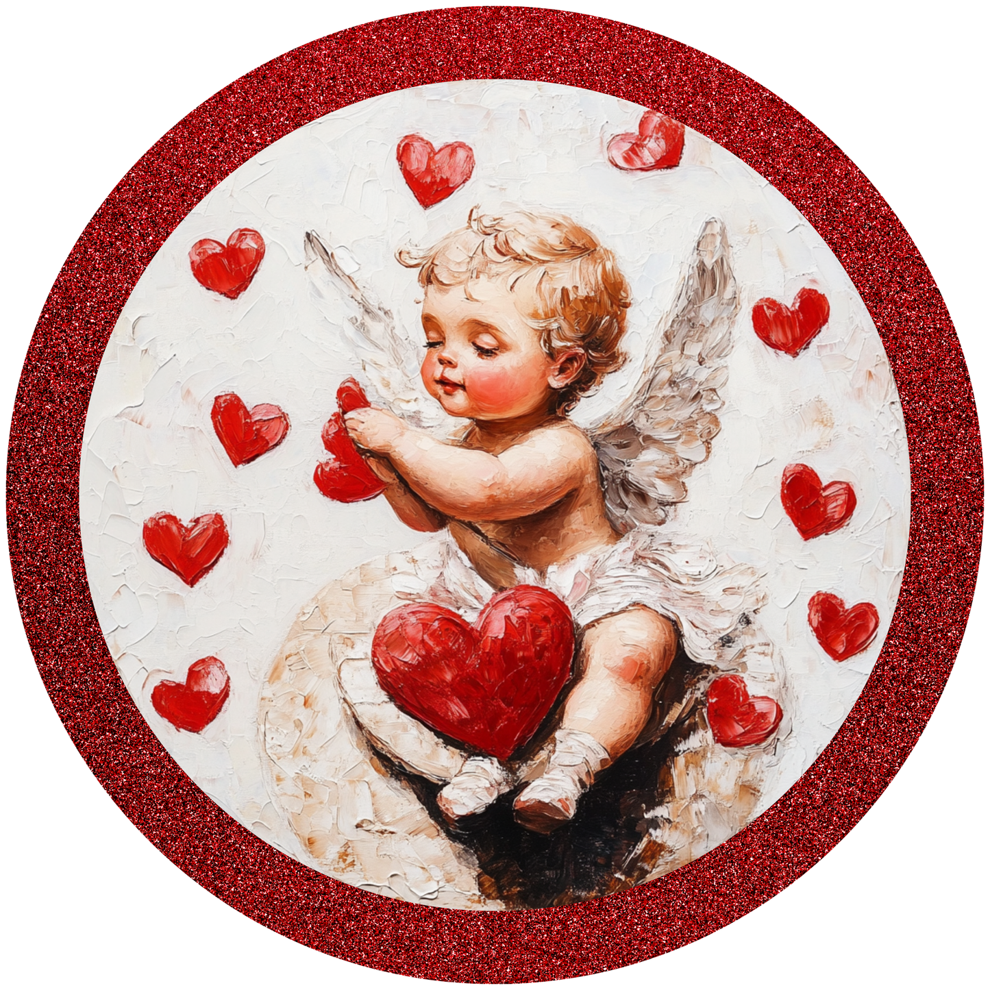 Cupid Love Metal / Vinyl Sign - Made in USA