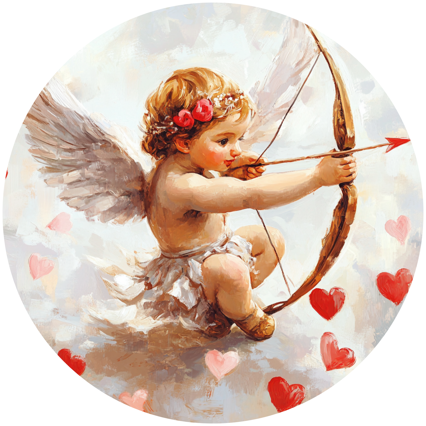 Cupid Love Metal / Vinyl Sign - Made in USA