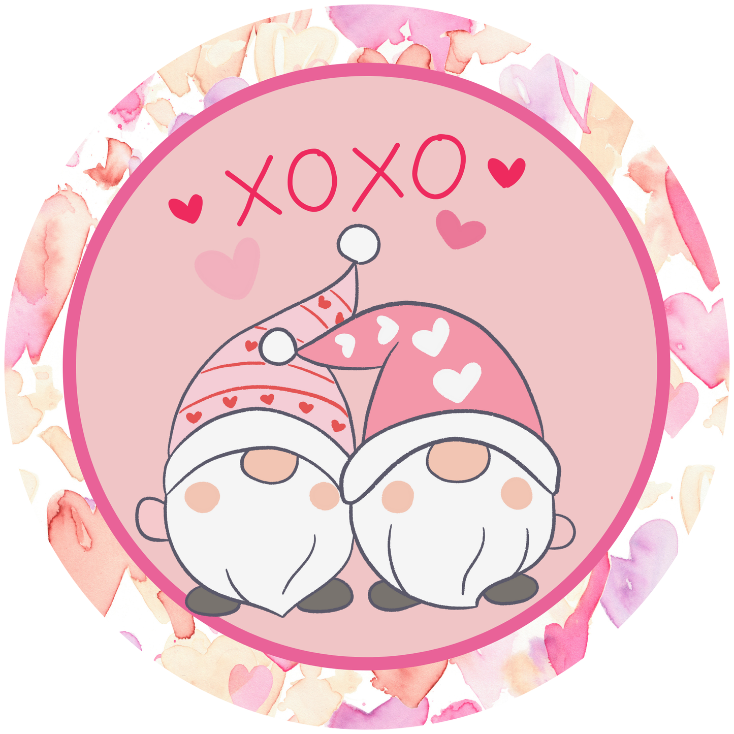 Gnome XOXO Love Metal / Vinyl Sign - Made in USA