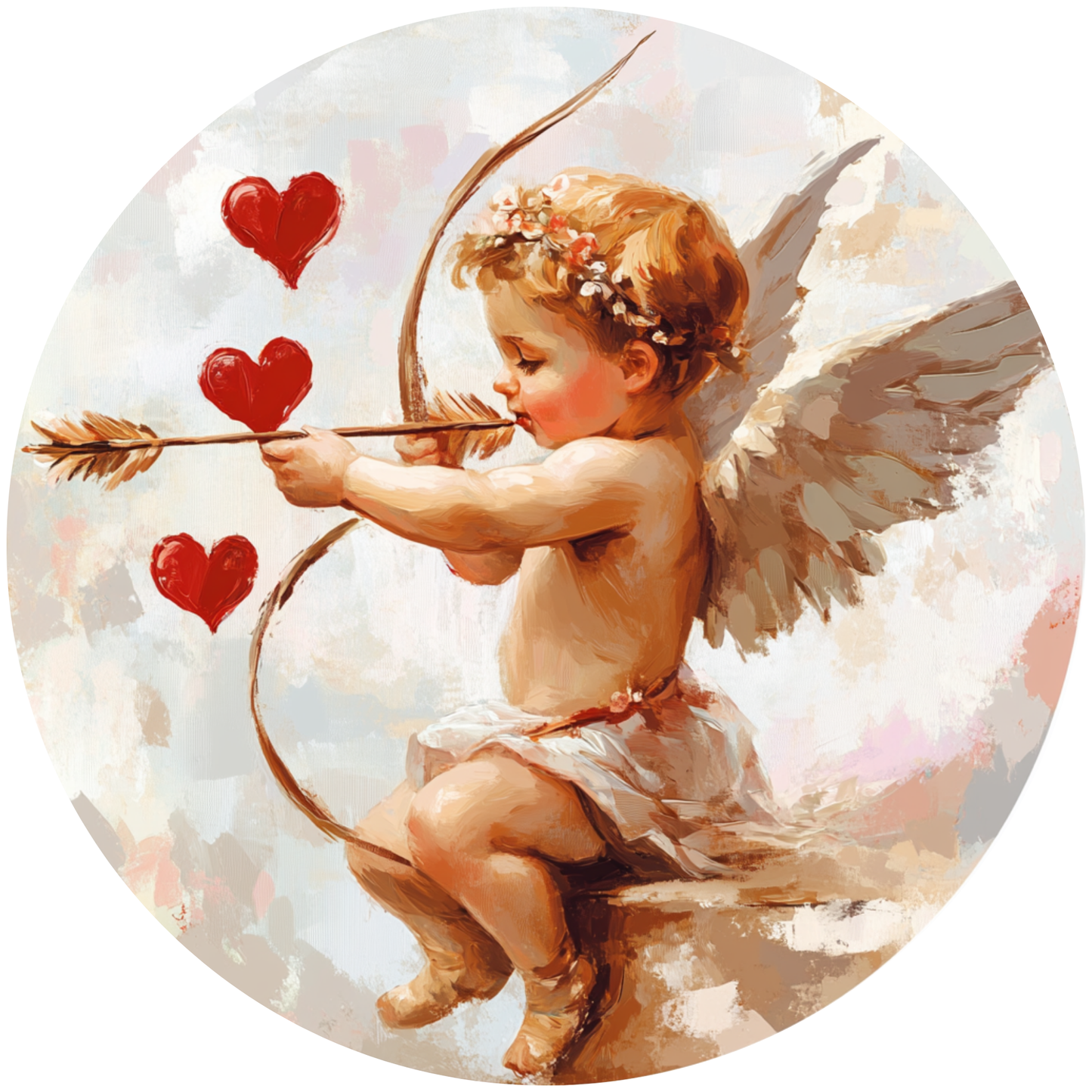 Cupid Love Metal / Vinyl Sign - Made in USA