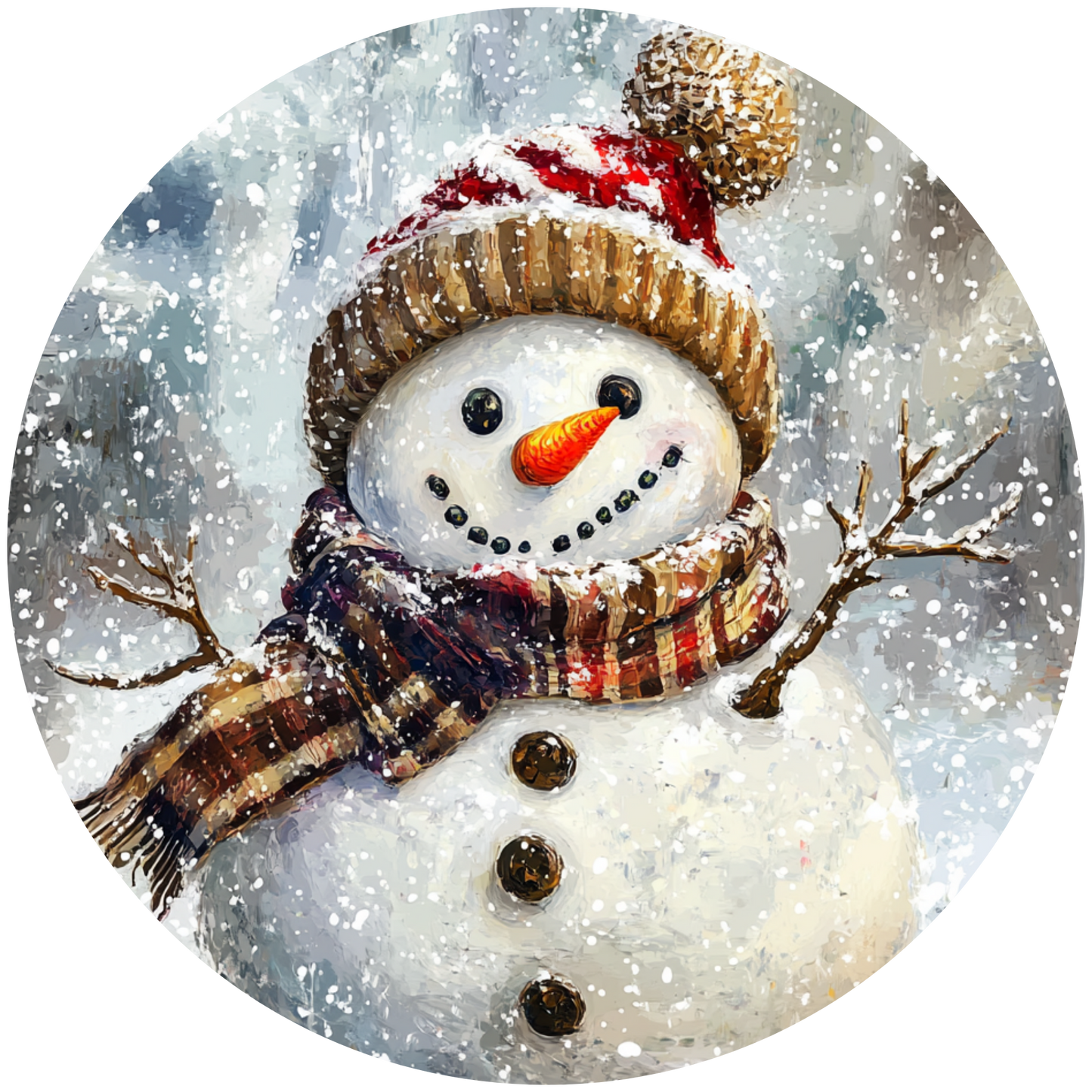 Snowman Winter's Coolest Smile Metal / Vinyl Sign - Made in USA