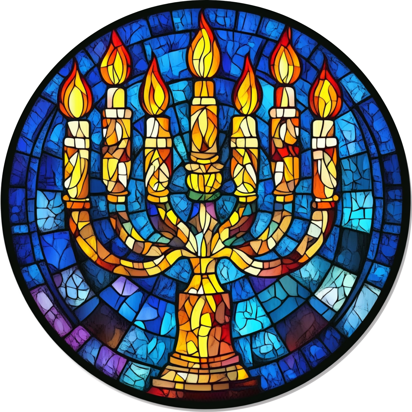 Hanukkah Light Metal / Vinyl Sign - Made in USA