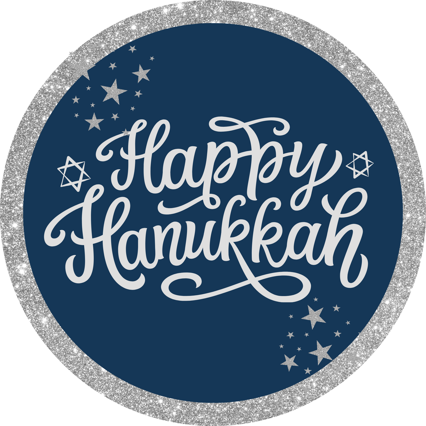 Happy Hanukkah Metal / Vinyl Sign - Made in USA