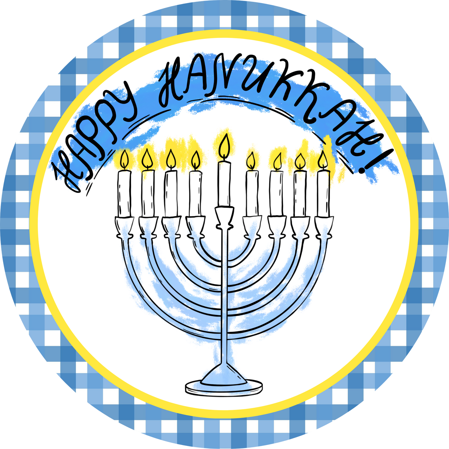 Light Up Your Hanukkah Metal / Vinyl Sign - Made in USA