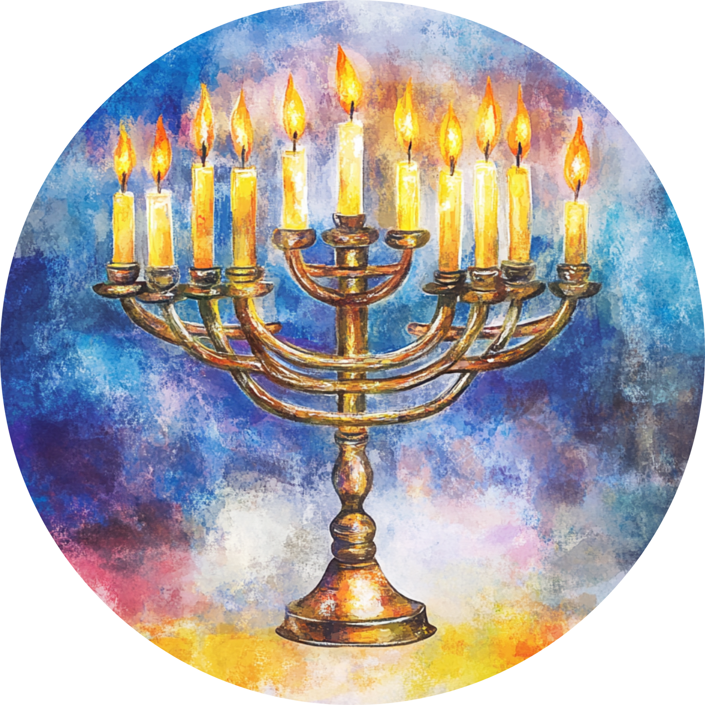 Light Up Your Hanukkah Metal / Vinyl Sign - Made in USA