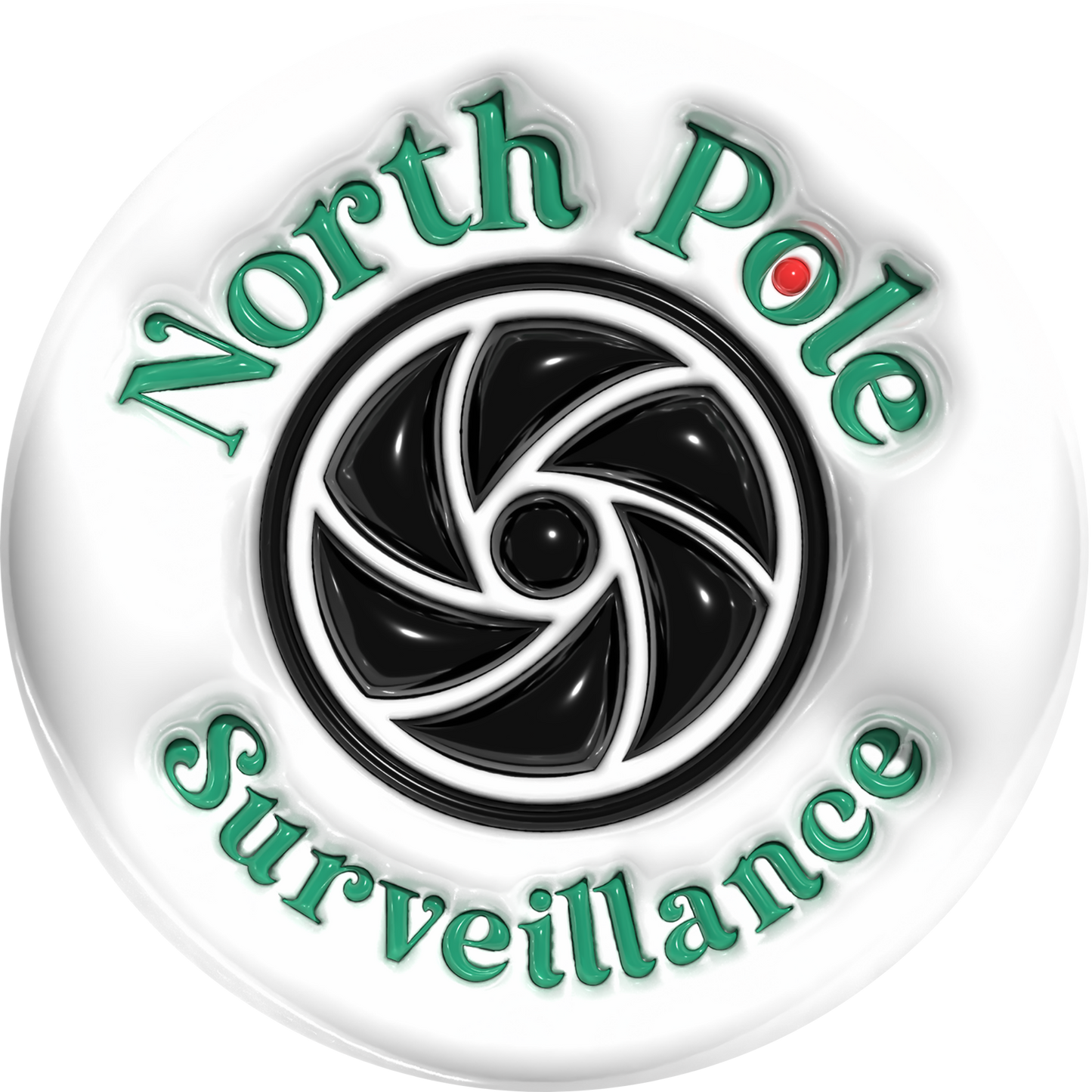 North Pole Surveillance Cam Metal / Vinyl Sign - Made in USA