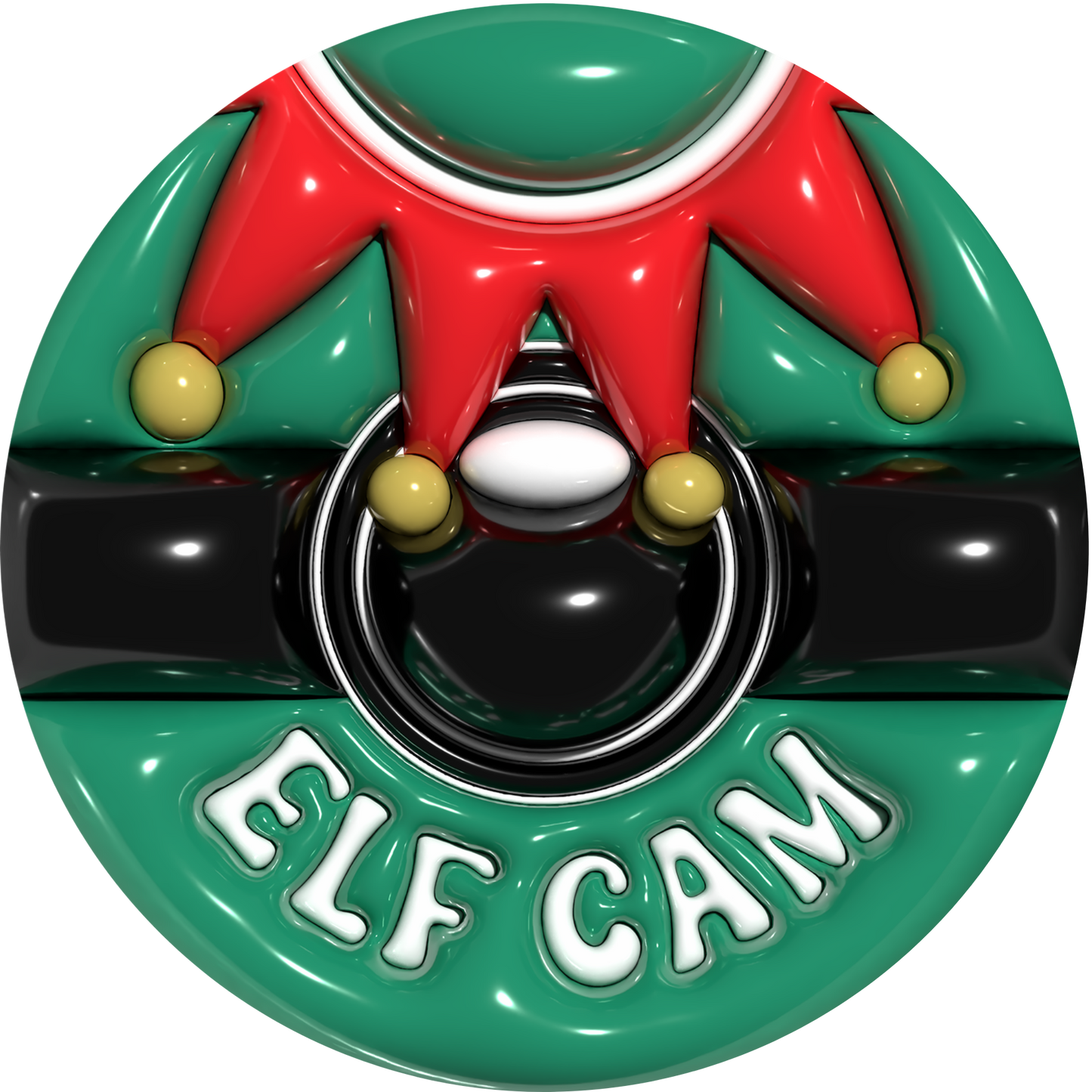 Elf Surveillance Cam Metal / Vinyl Sign - Made in USA