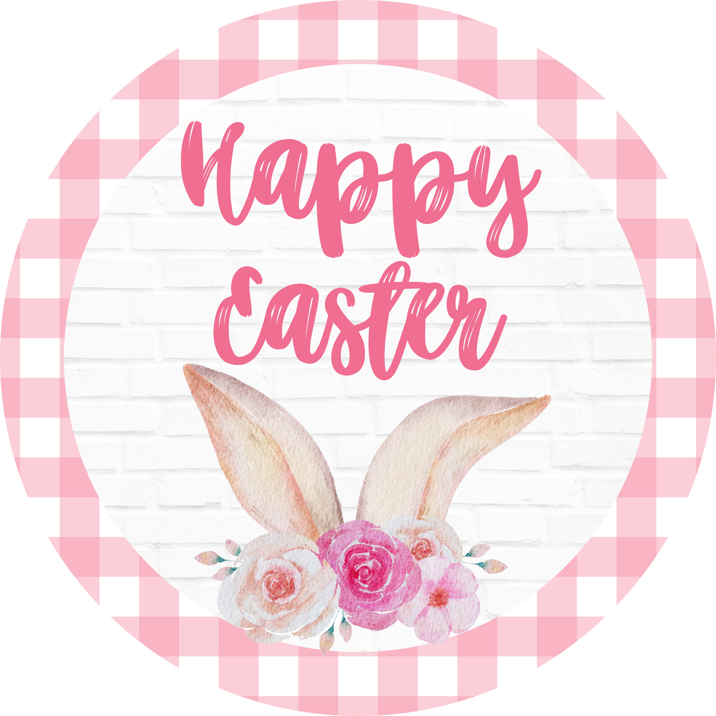 Happy Easter Bunny Metal / Vinyl Sign - Made in USA