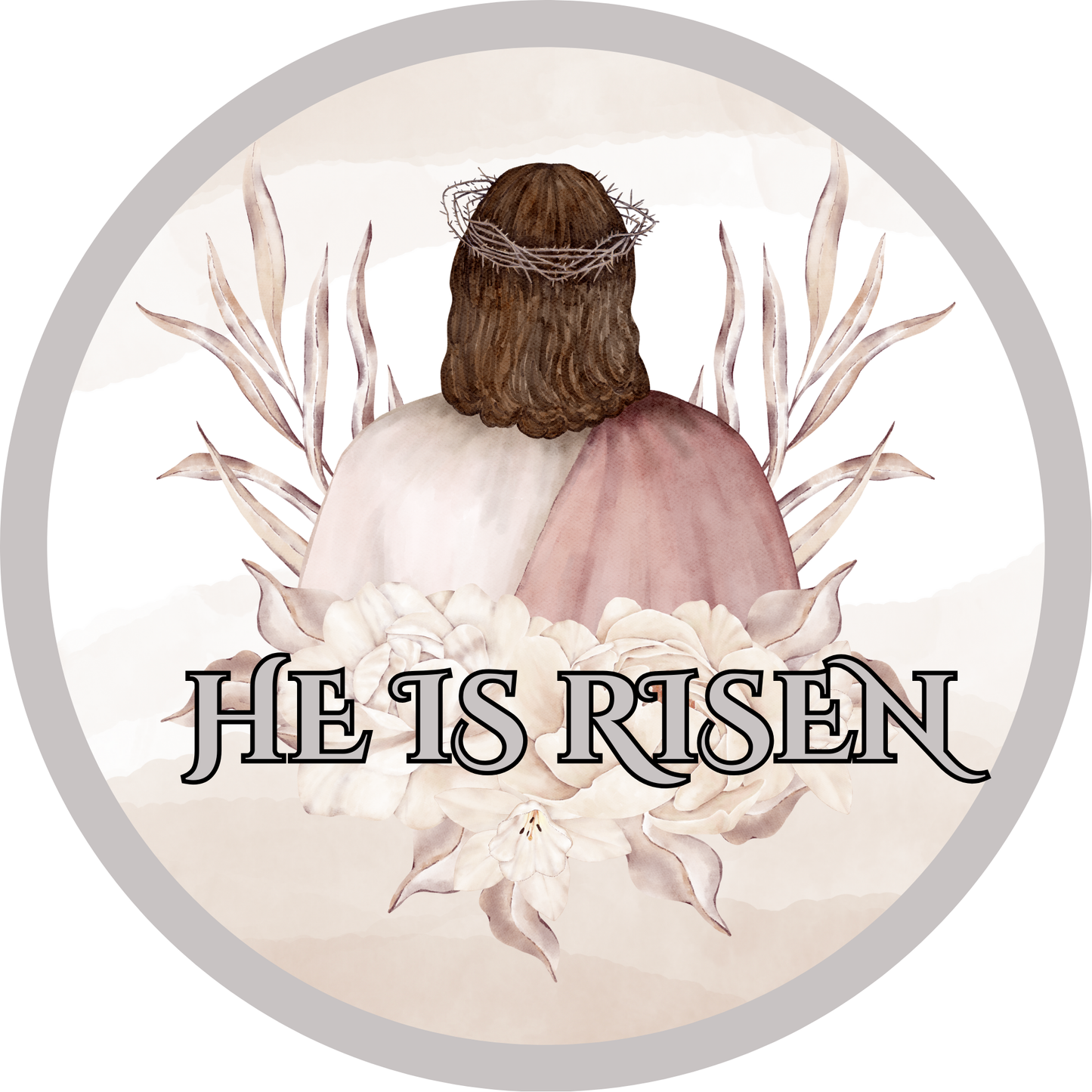 He is Risen Jesus Metal / Vinyl Sign - Made in USA