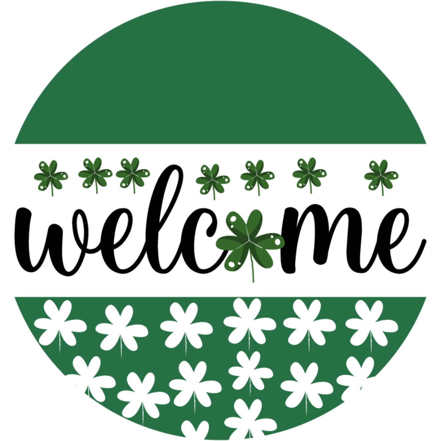Welcome St. Patrick's Day Metal / Vinyl Sign - Made in USA