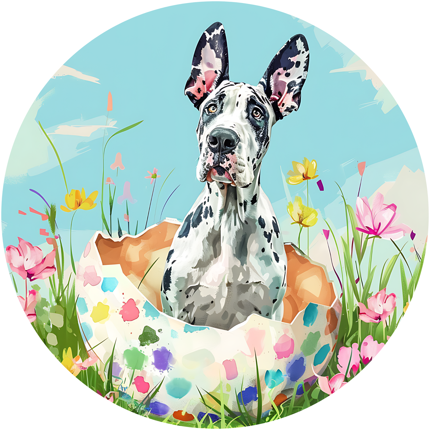 Great Dane Dog Metal / Vinyl Sign - Made in USA