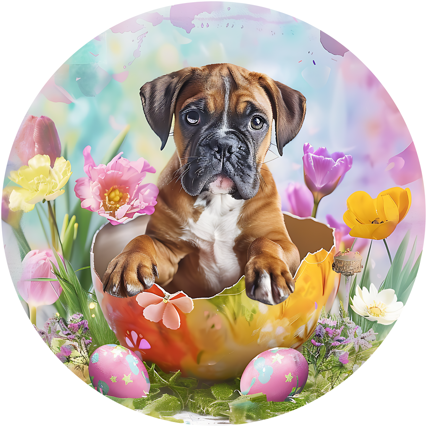 Boxer Dog Metal / Vinyl Sign - Made in USA