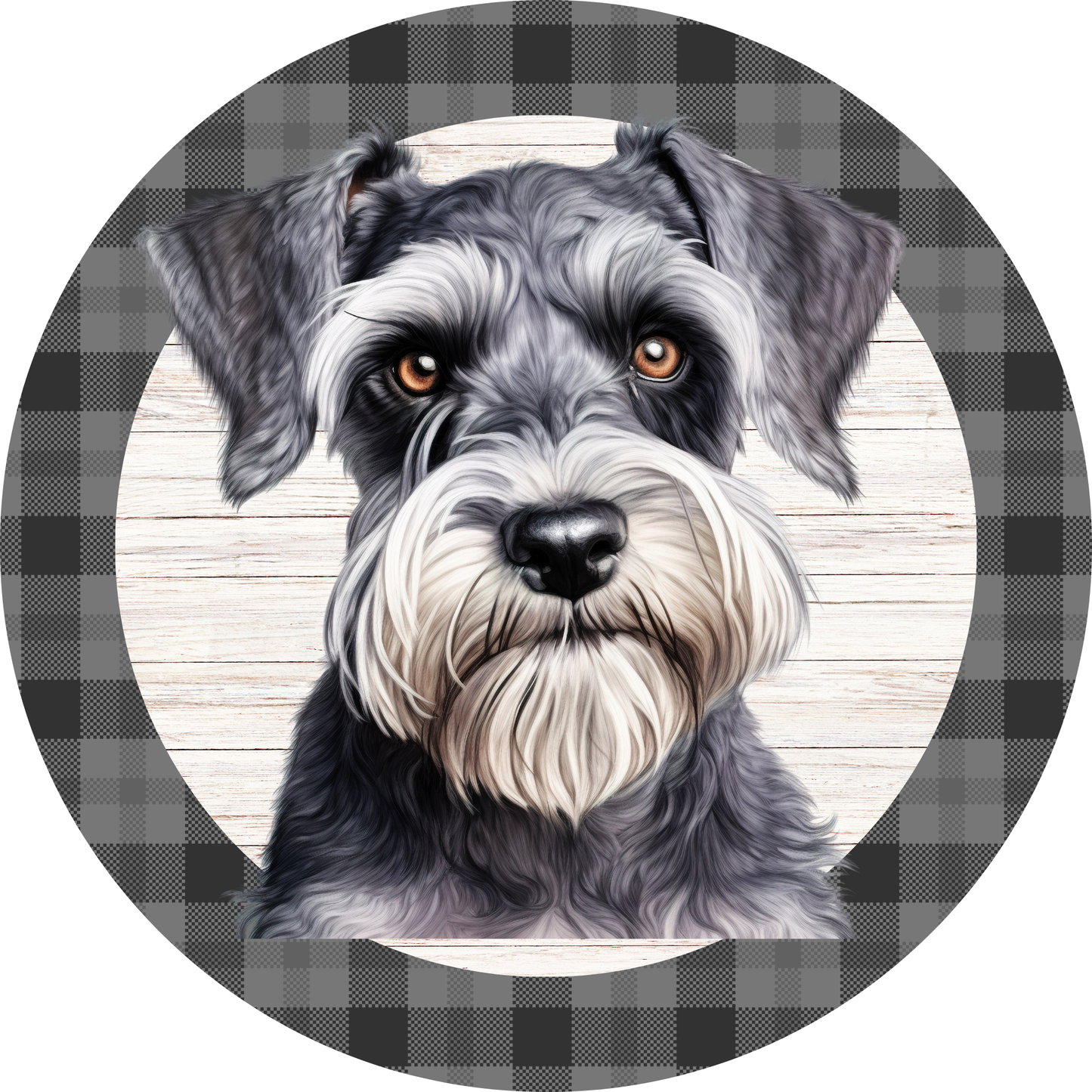 Schnauzer Dog Metal / Vinyl Sign - Made in USA