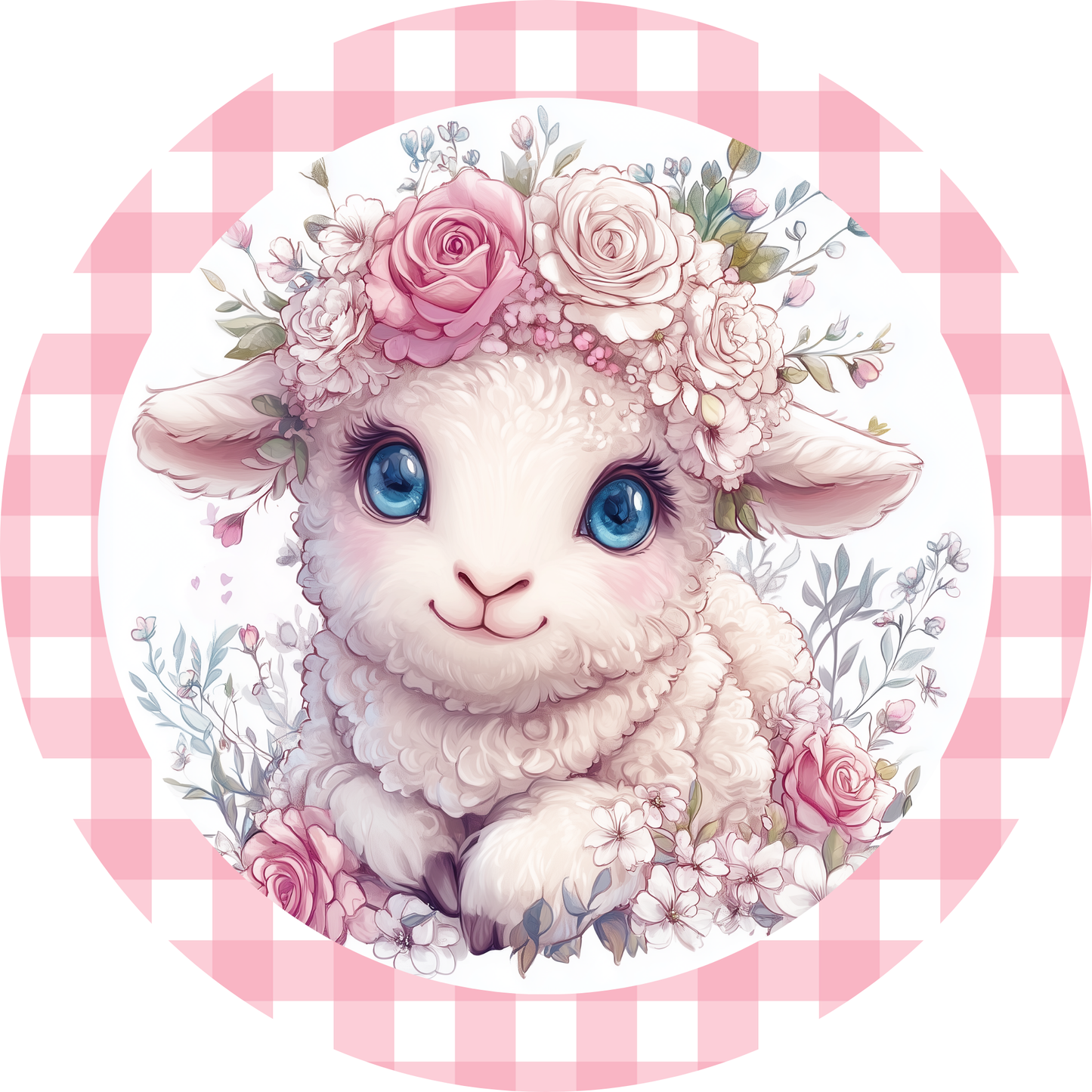 Cute Lamb / Young Sheep Metal / Vinyl Sign - Made in USA