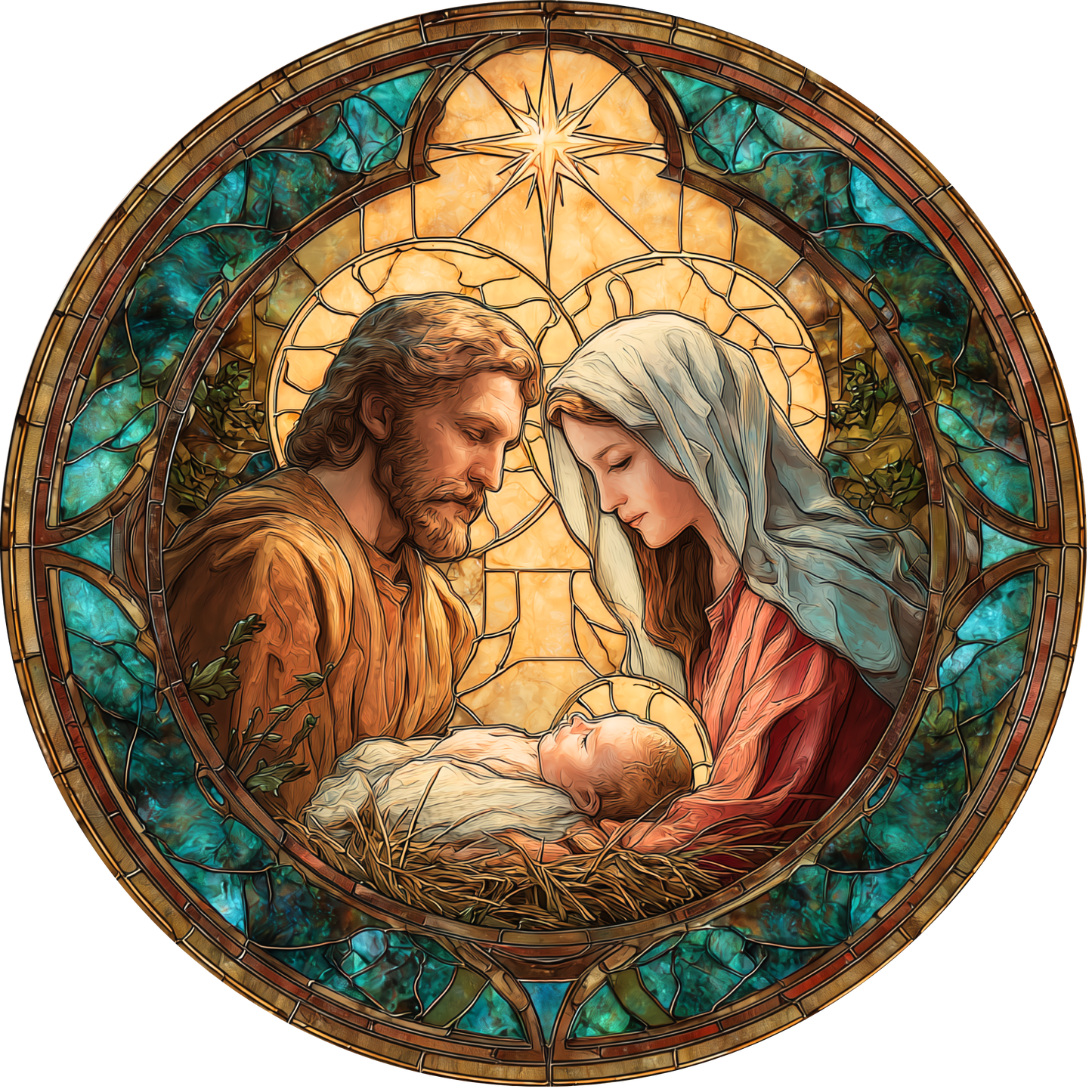 Holy Nativity Scene Accent Sign - Made in USA