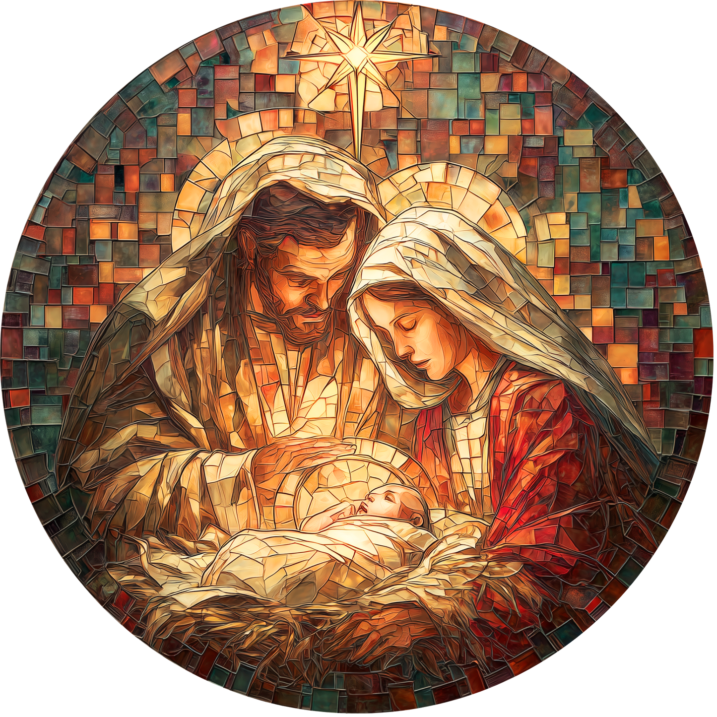 Nativity Scene Accent Sign - Made in USA