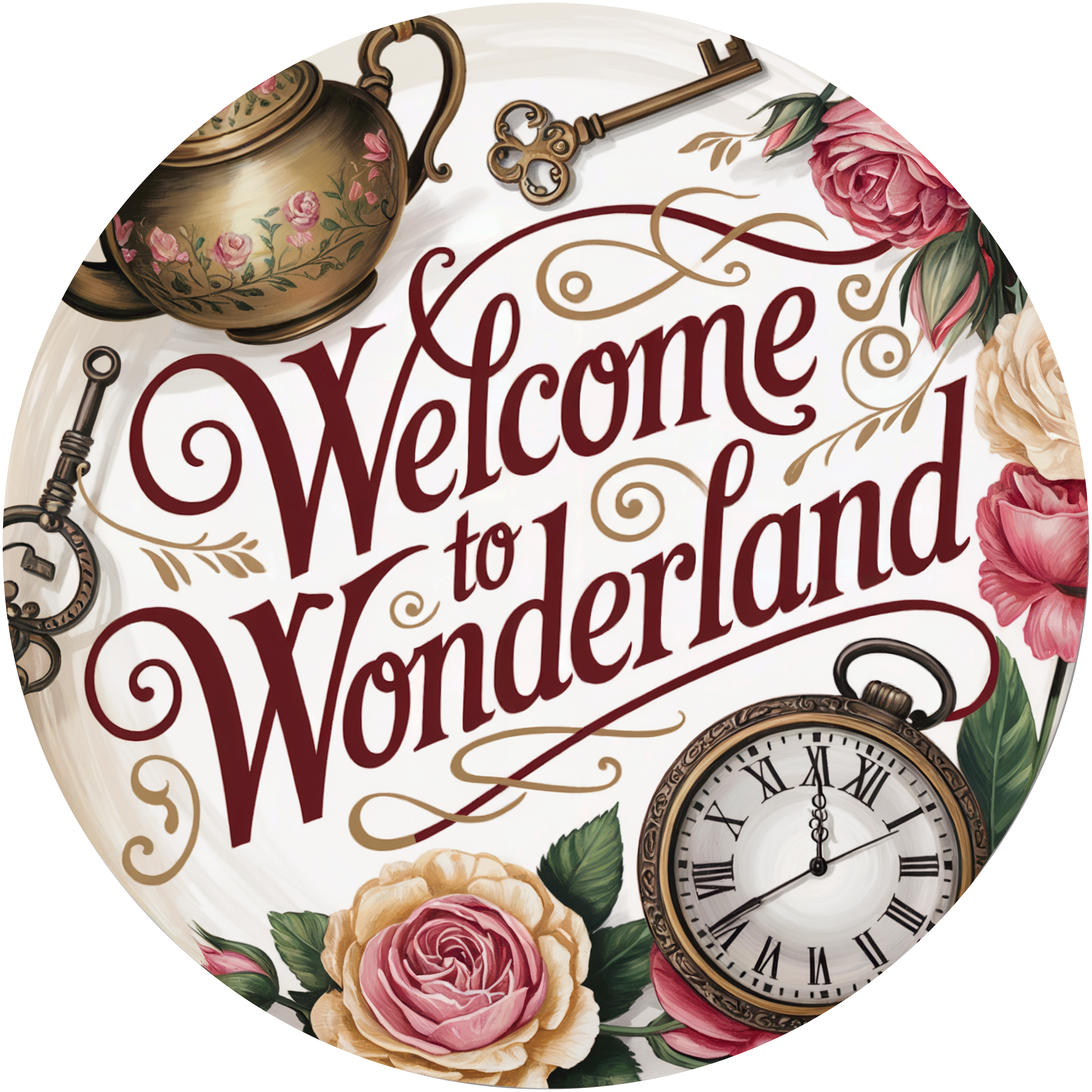 Alice in Wonderland Decorations Accent Sign | BBCrafts – BBCrafts.com