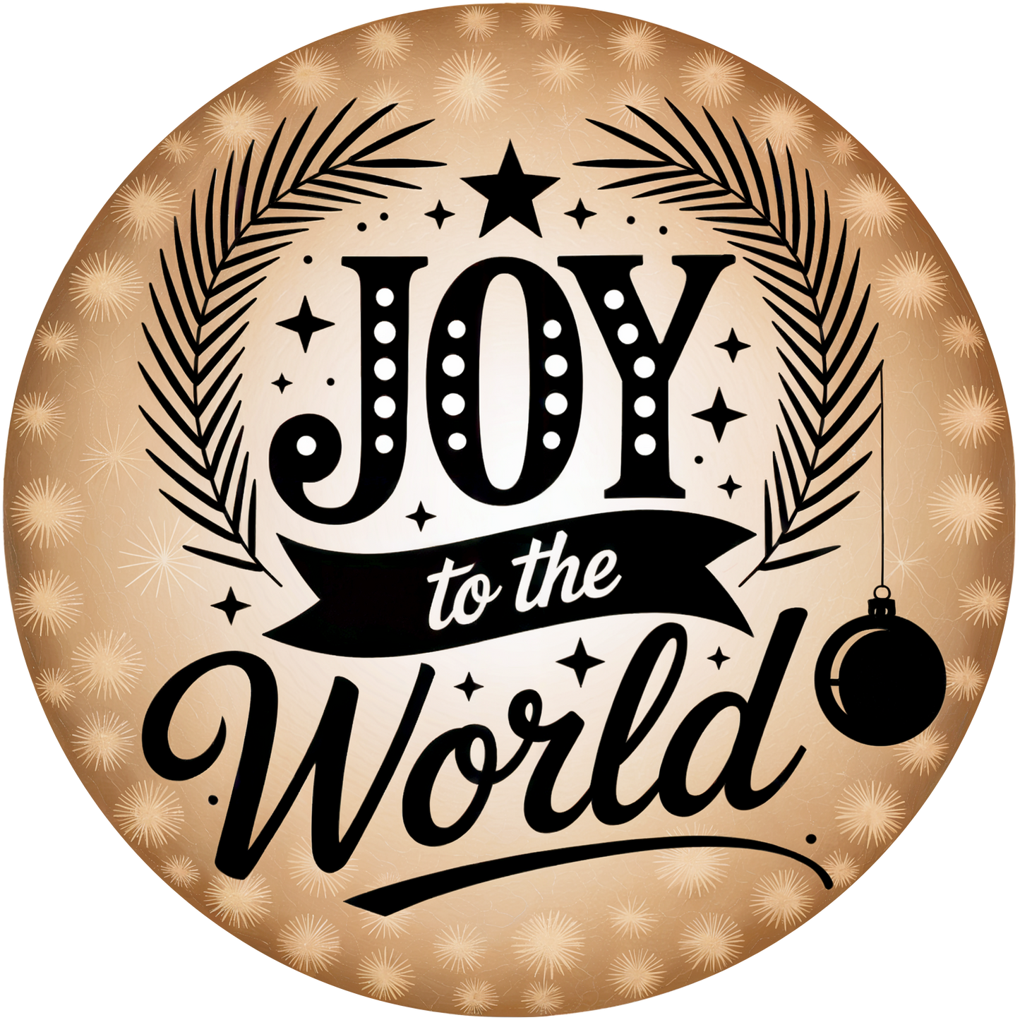 Joy to the World Vintage Christmas Accent Sign - Made in USA
