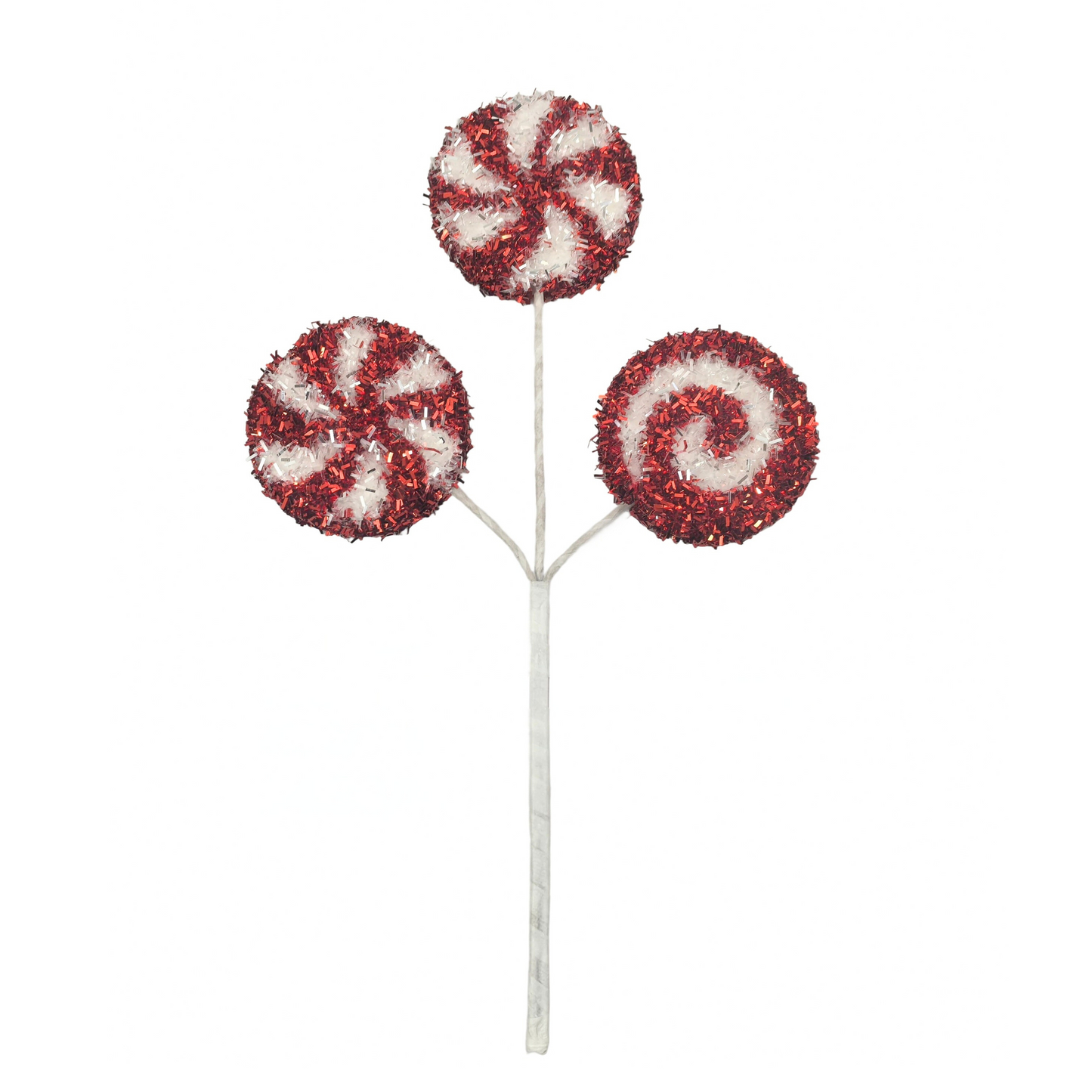 12 Inch Tinsel Peppermint