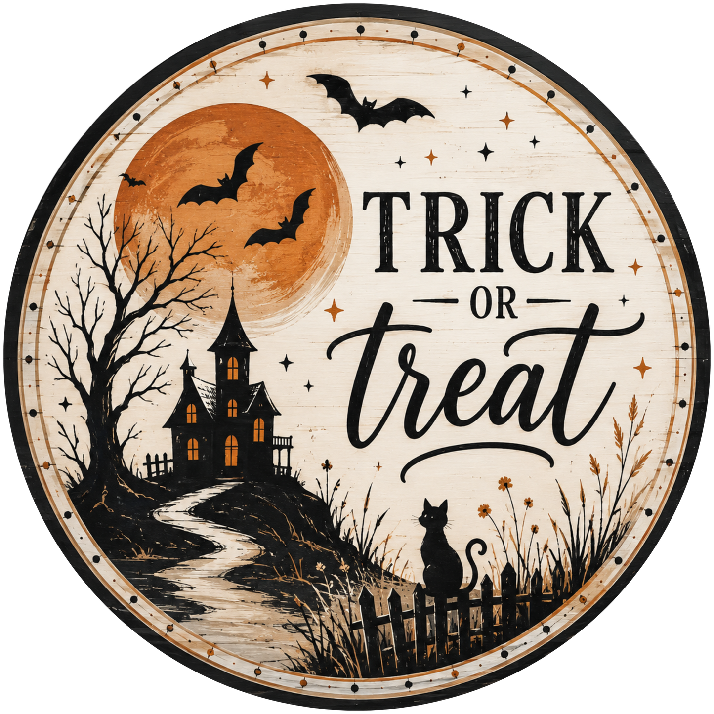 Trick 'r Treat Accent Sign - Made in USA