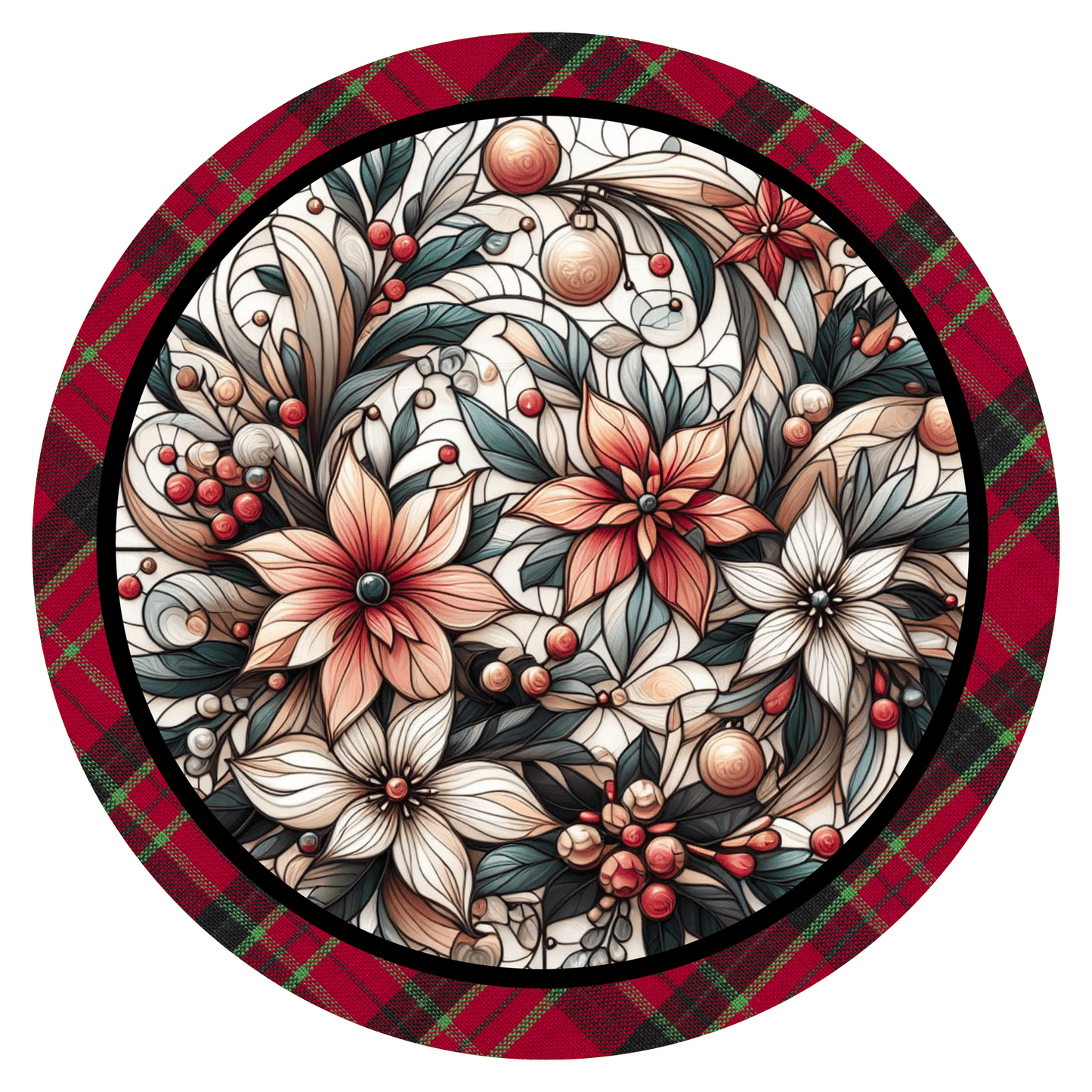 Christmas Christmas Flower Ornament Metal / Vinyl Sign - Made in USA