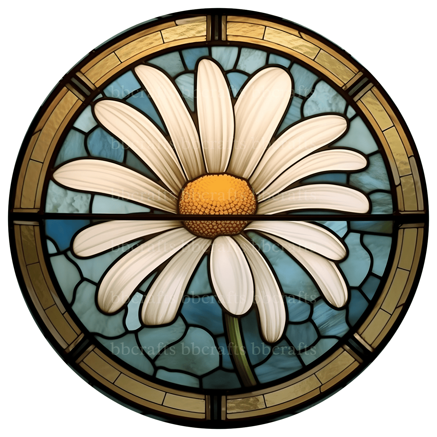 White Flower Metal / Vinyl Sign - Made in USA