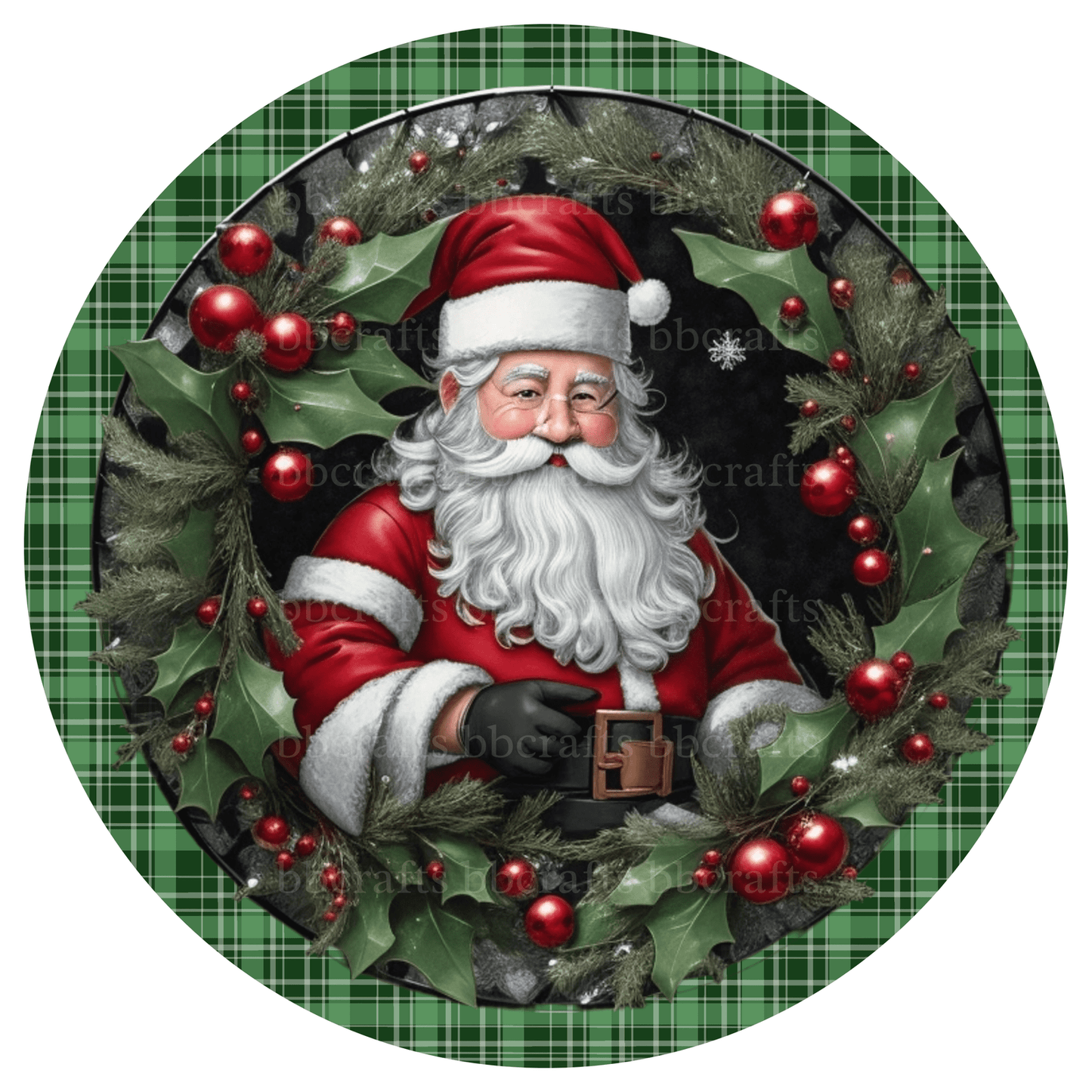 Santa Claus Metal / Vinyl Sign - Made in USA