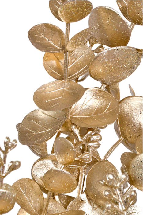 20 Inch Eucalyptus with Glitter - Champagne