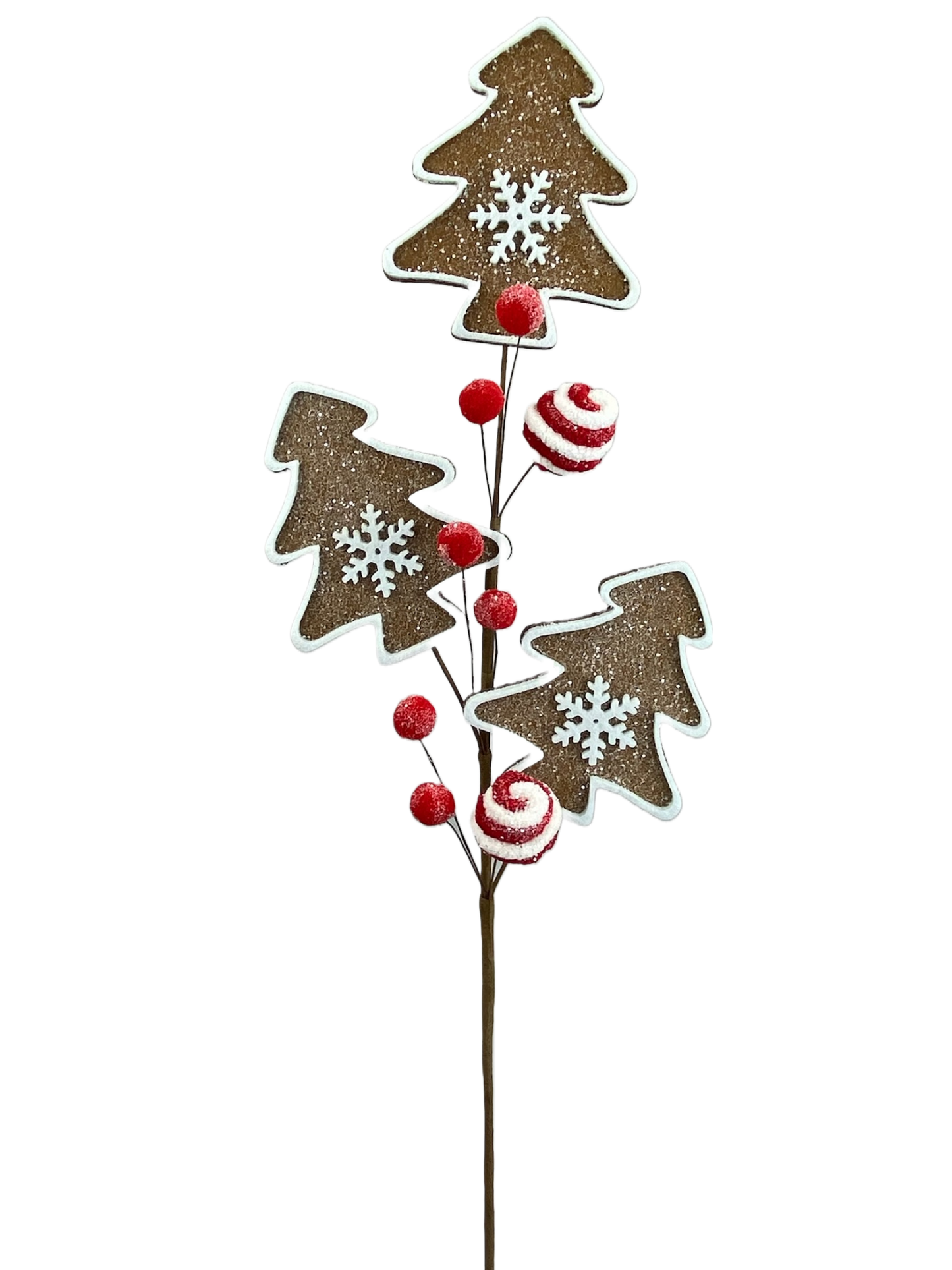 27 Inch Christmas Tree Cookie Spray - Brown