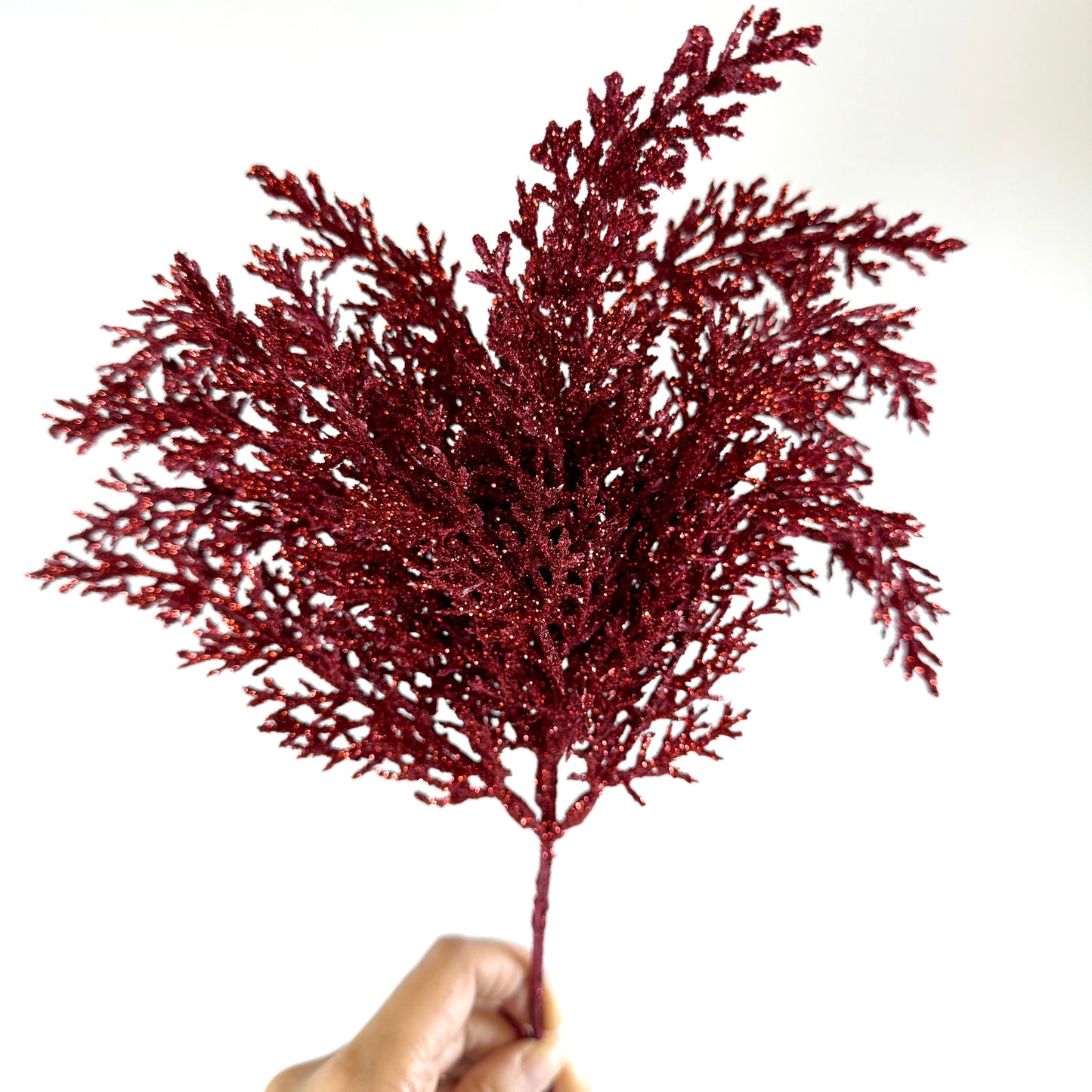 14 Inch Red Pick with Glitter (6 pcs) - Red