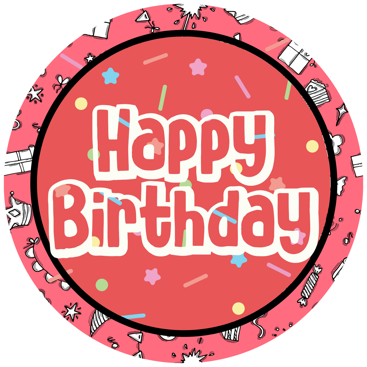 Happy Birthday Metal / Vinyl Sign - Made in USA