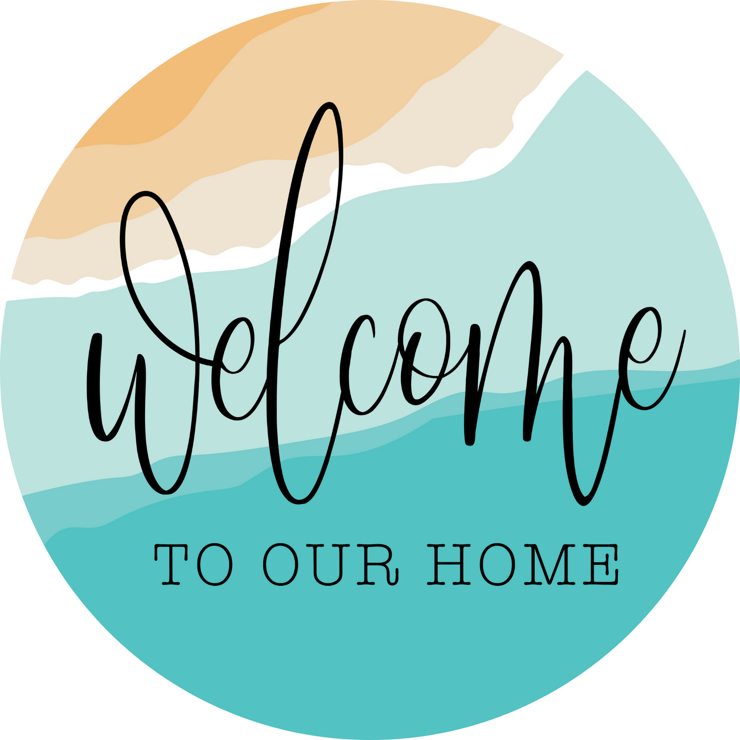 Welcome To Our Home Metal / Vinyl Sign - Made in USA