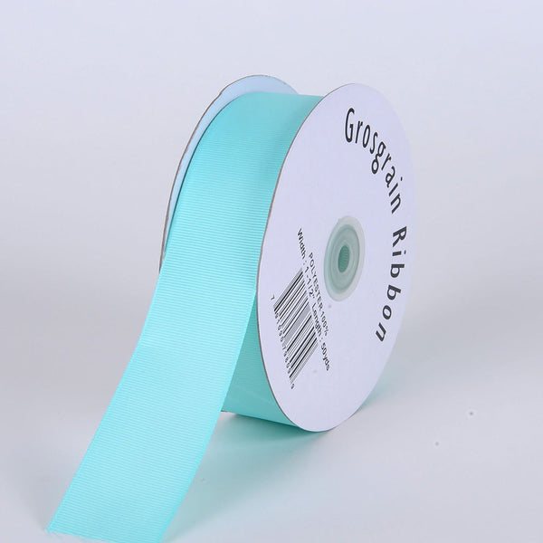 Aqua - Grosgrain Ribbon Solid Color - ( W: 5/8 Inch | L: 50 Yards ) BBCrafts.com