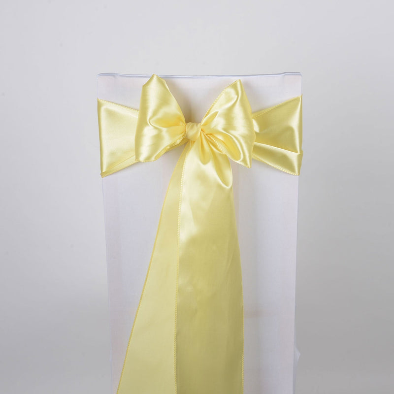 Baby Maize - Satin Chair Sash - ( Pack of 10 Piece - 6 inches x 106 inches ) BBCrafts.com