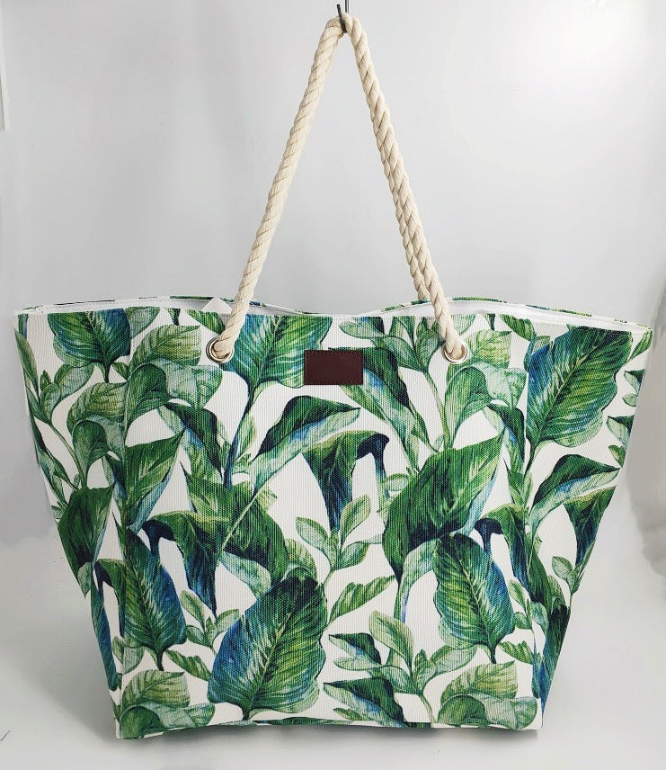 Boho Style Canvas Tote Bag - 19 Inch x 15 Inch - Women Swim Pool Bag Large Tote BBCrafts.com