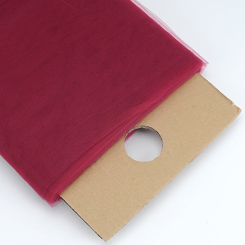Burgundy - 54 Inch Premium Tulle Fabric Bolt x 40 Yards BBCrafts.com