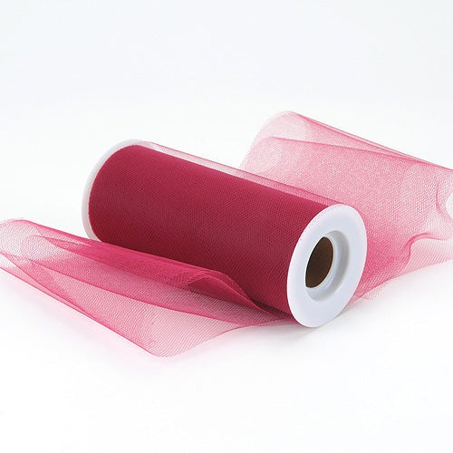 Burgundy - Premium Tulle Fabric ( 6 Inch | 25 Yards ) BBCrafts.com