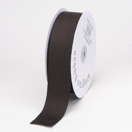 Chocolate - Grosgrain Ribbon Solid Color - ( 1/4 Inch | 50 Yards ) BBCrafts.com