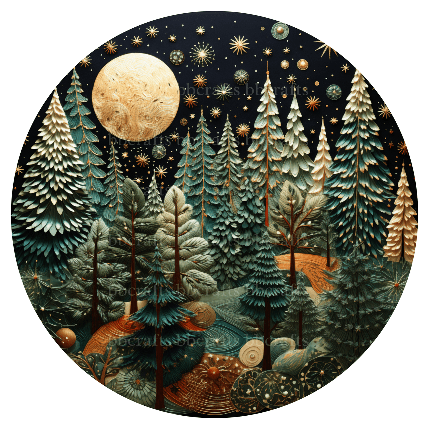 Christmas Merry Christmas Tree Metal / Vinyl Sign - Made in USA