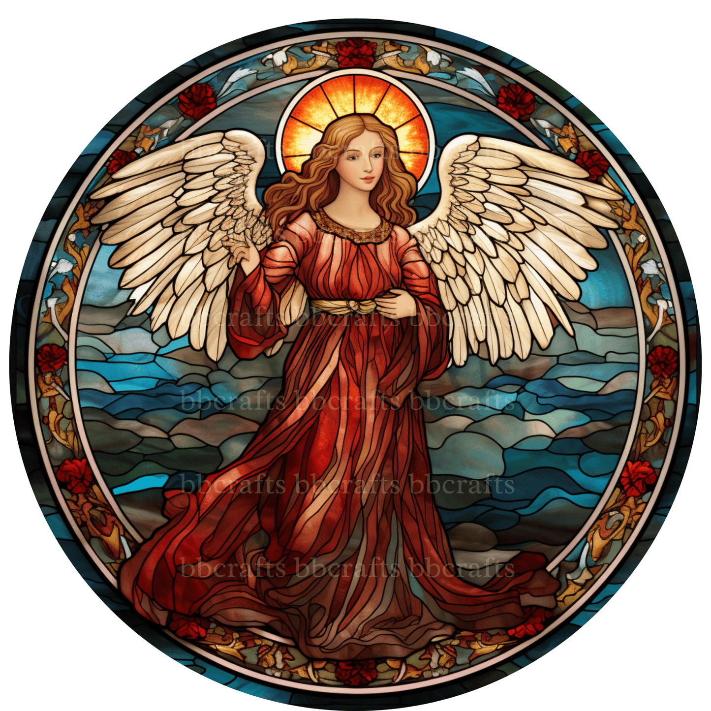 Christmas Angel Metal / Vinyl Sign - Made in USA